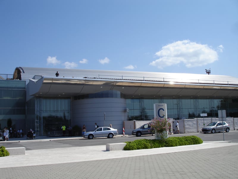 Terminal C of Dubrovnik Airport at Čilipi; arrivals are in Building B beside it
