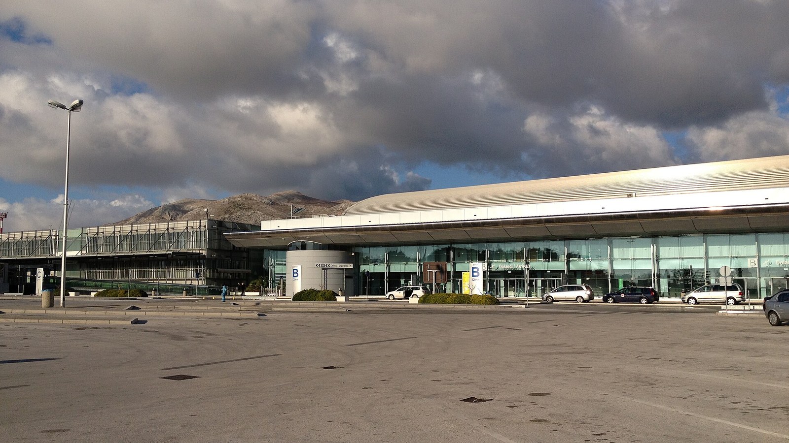 Arrivals level at Dubrovnik Airport (DBV) in Čilipi, 20 km south of the city
